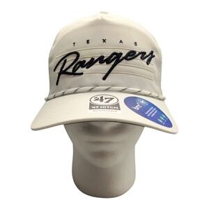 Texas Rangers City Connect 47 Brand Baseball Cap Mens White Snapback Adjustable